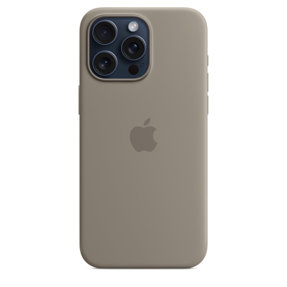 GENUINE APPLE SILICON CASE IPHONE 15 PRO MAX CLAY MAGSAFE