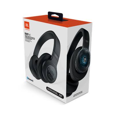 JBL DUET NC WIRELESS NOISE CANCELLING BLUETOOH HEADPHONES – BLACK